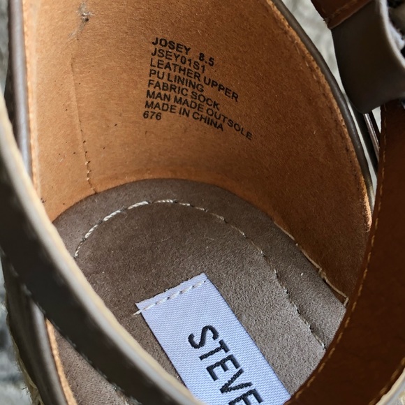 STEVE MADDEN / espadrille wedge sandal nwt - Picture 5 of 6